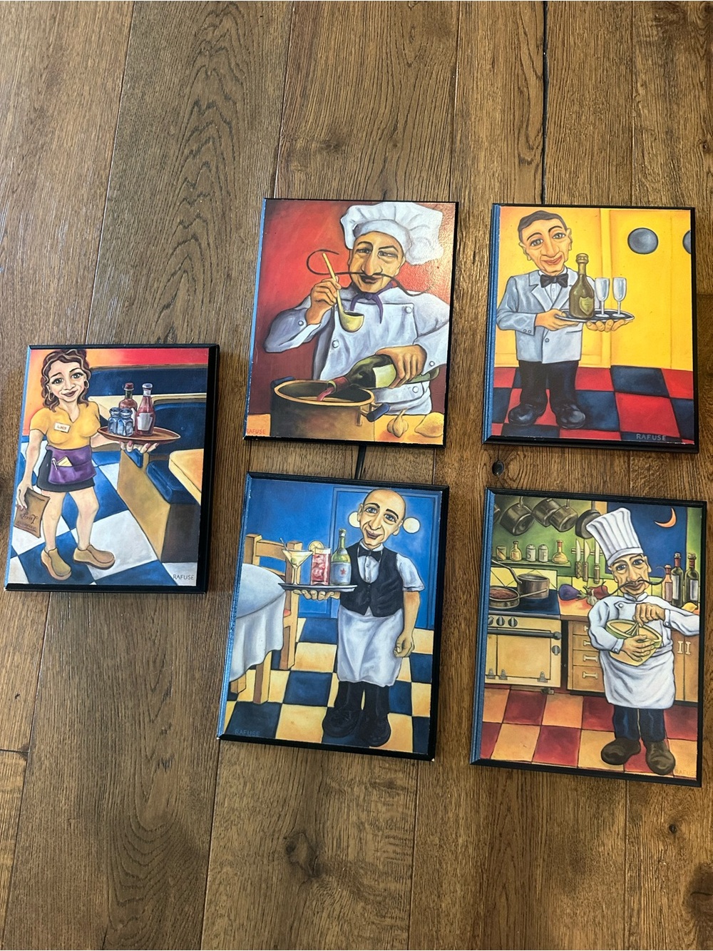 Set of 5 Rafuse Plaques